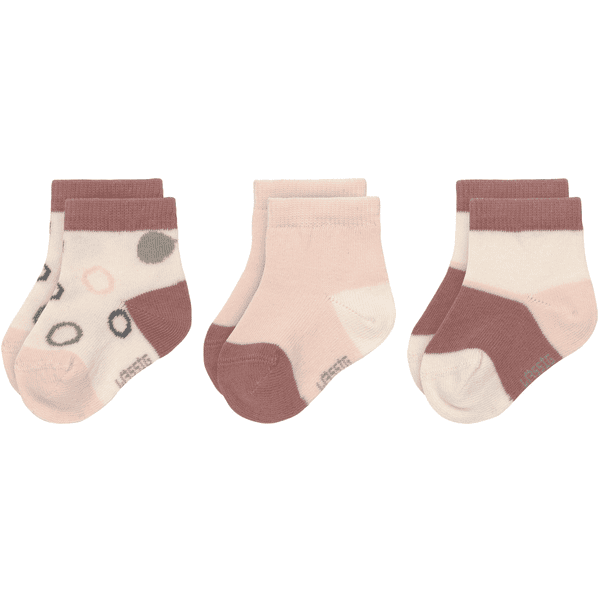 LÄSSIG Kinder Sneacker Socken 3er Pack Offwhite