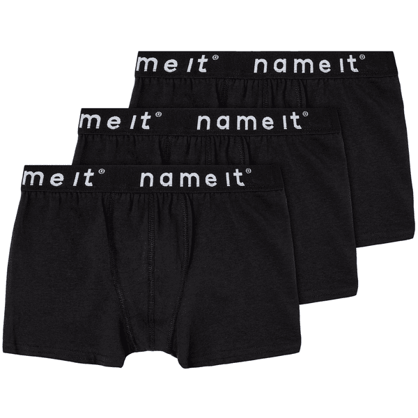 name it Boxer shorts Paquete de 3 Black rosaoazul.es