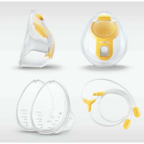 Medela Elektrische Doppel-Milchpumpe Swing Maxi + Doppelpumpset 