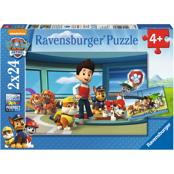 Ravensburger Puzzle 2x 24 piezas - Paw Patrol: útiles sniffers