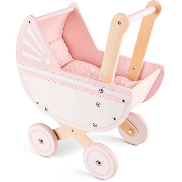 New Classic Toys Puppenwagen pink inkl. Bettgarnitur