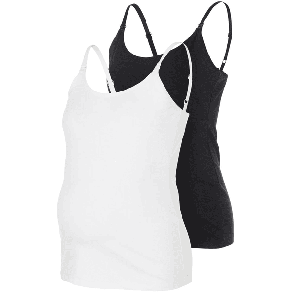 mama;licious Top ciążowy MLKERRIE Black /Optical White 