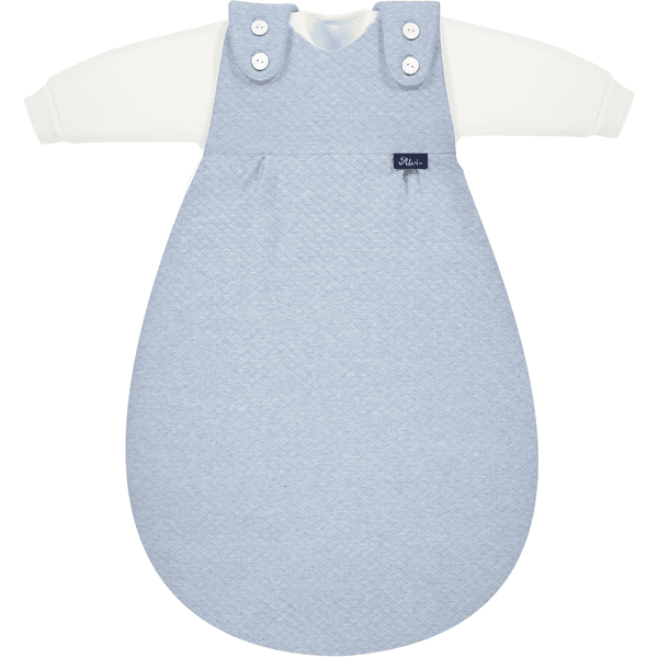 Alvi ® Saco para dormir Baby-Mäxchen Special Fabrics Quilt aqua 3 partes