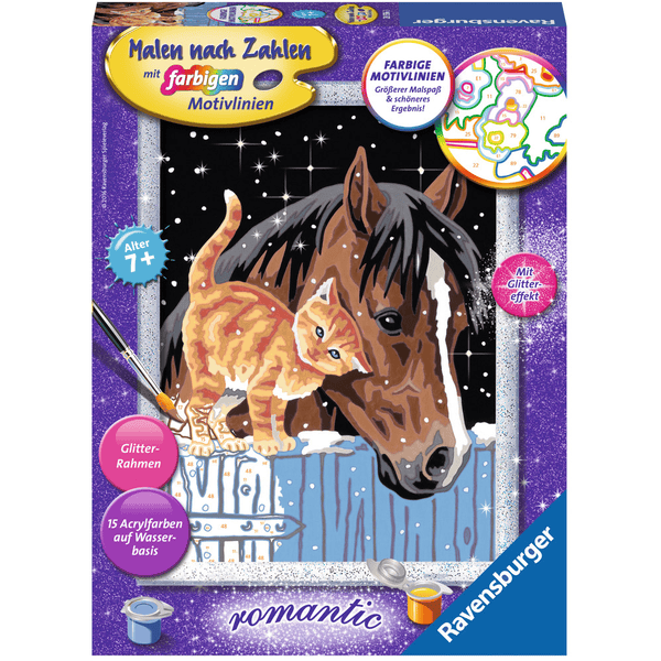 Ravensburger Malování podle čísel - Hříbě s koťátkem