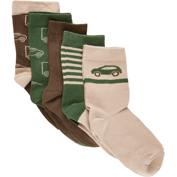 Minymo Socken 5er Pack Cocoa Brown