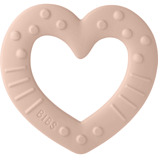 BIBS® Beißring Baby Bitie Heart ab 3 Monaten Blush