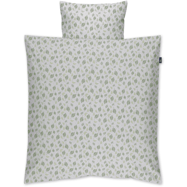 Alvi® Bettwäsche Organic Cotton Drifting Leaves 80 x 80 cm 