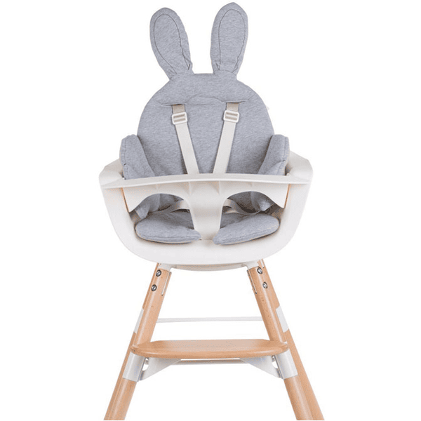 CHILDHOME Coussin d'assise chaise haute universel lapin gris