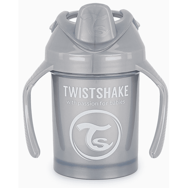 Twistshake Trinkbecher Mini ab 4 Monate 230 ml, Pearl Grey