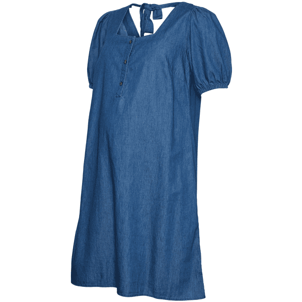 mama;licious Verpleegkundige jurk MLVIBB LIA Medium Blauw Denim