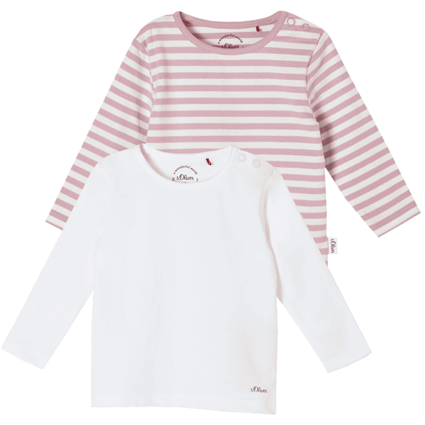 s.Oliver Langarmshirt Multipack rose/white