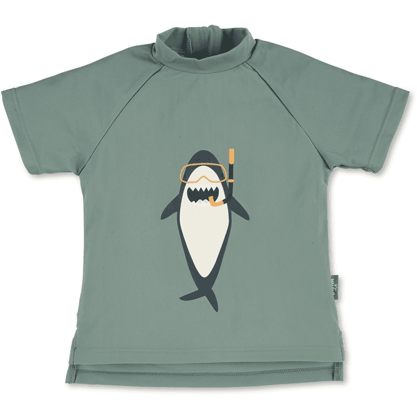 Sterntaler Koszulka z krótkim rękawem Shark Dark Green 