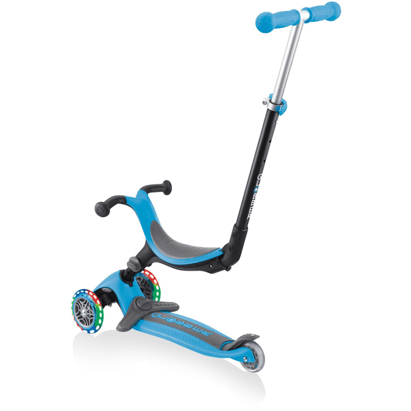 Trottinette évolutive enfant lumineuse et pliable Primo Sky Blue