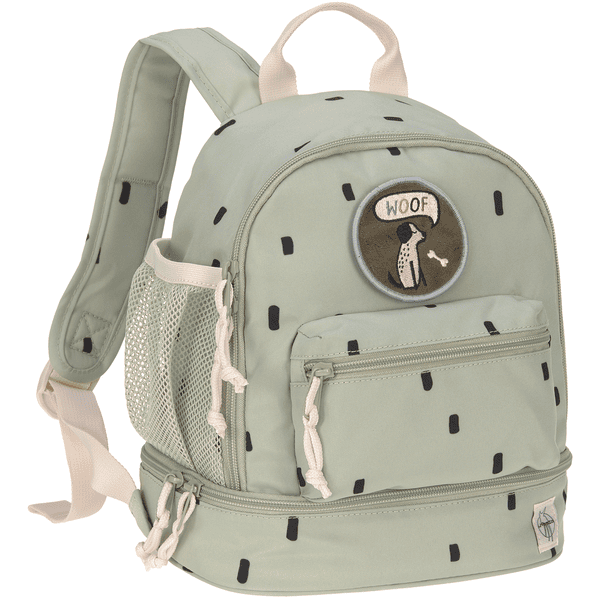 LÄSSIG Mini Backpack , Happy Print s, light olive 