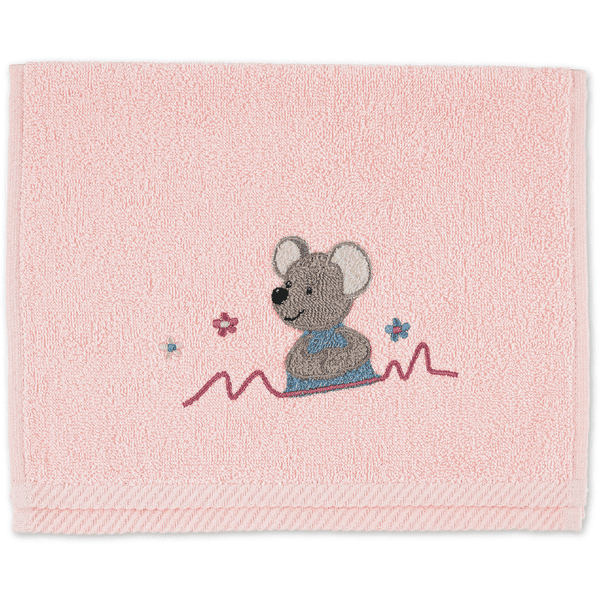 Sterntaler Kinderhanddoek Mabel zacht roze 50 x 30 cm