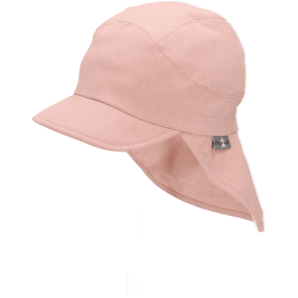 Sterntaler Casquette avec protection de nuque rose tendre