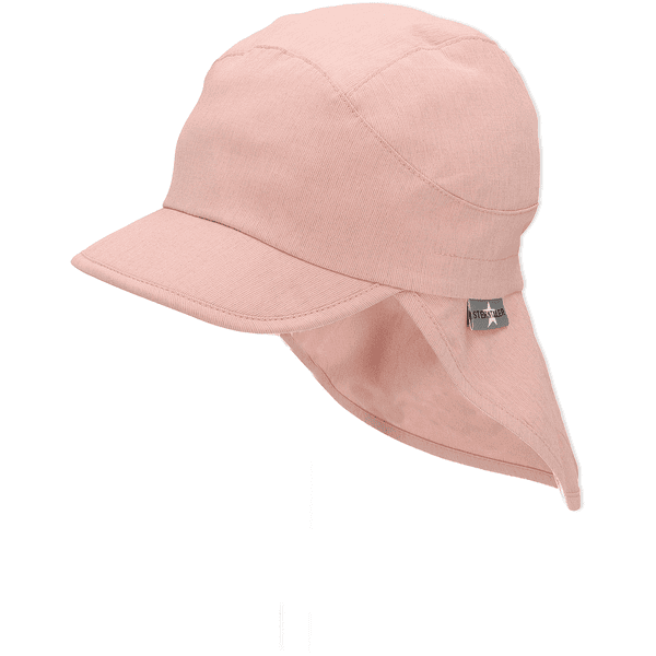 Sterntaler Peaked cap med nakkebeskyttelse myk rosa