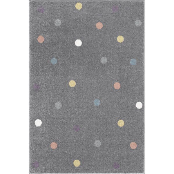 LIVONE Happy Rugs Wheel kindertapijt zilvergrijs/multi