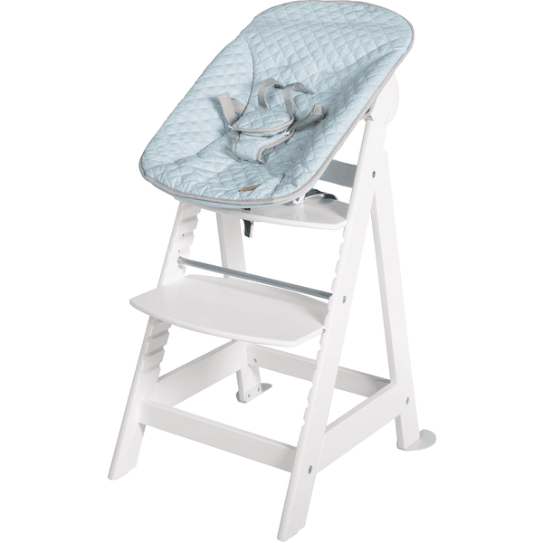 roba Seggiolone evolutivo Born Up bianco Set 2 in 1 con sdraietta Style  turchese 