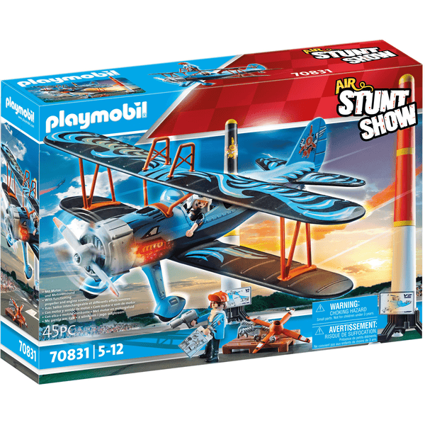  Playmobil  Lucht Stunt Show Tweedekker "Phoenix