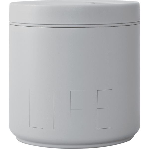Design Letters Thermobox Travel life large in cool gray