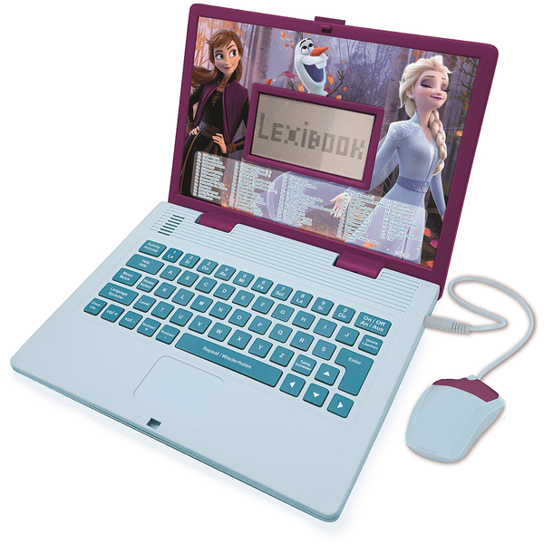 LEXIBOOK Disney Die Eiskönigin - Zweisprachiger Laptop, Englisch und Deutsch
