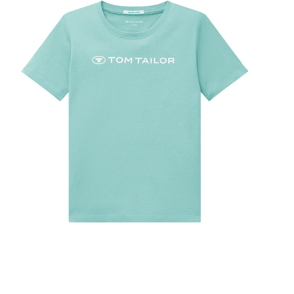  TOM TAILOR T-skjorte-logotrykk Støvet grønn
