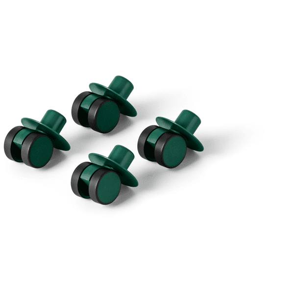 MODU 4 x Swirly Wheels, forest green 