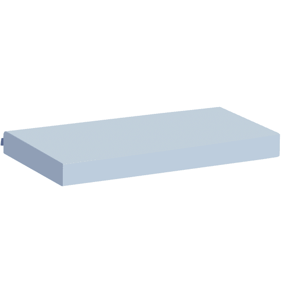 Hoppekids Matratzenbezug Cerulean Blue 70 x 160 x 12 cm