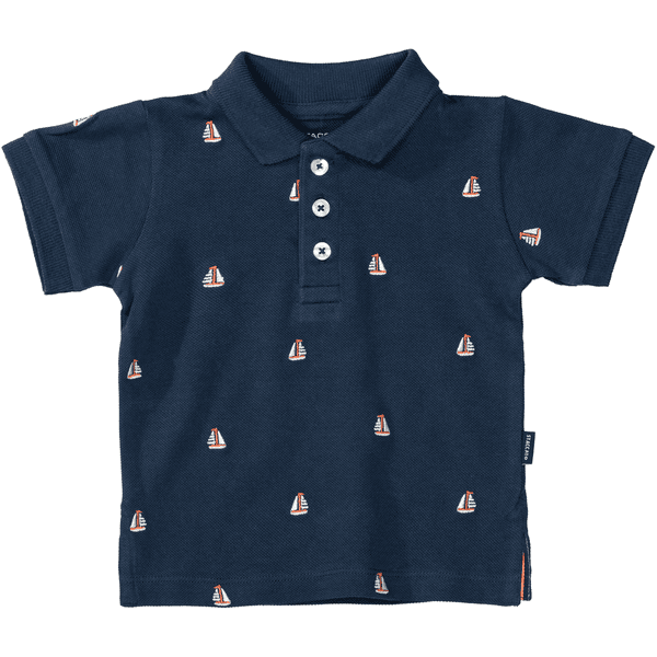  Staccato  Polo marine à motifs