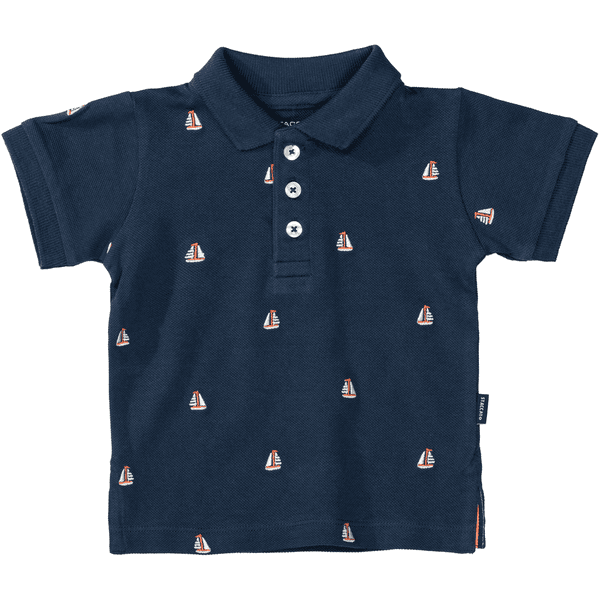  Staccato  Polo shirt marine gedessineerd