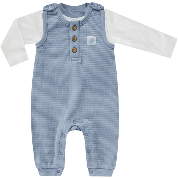 JACKY NORDIC Romper zestaw BOY dove blue/offwhite