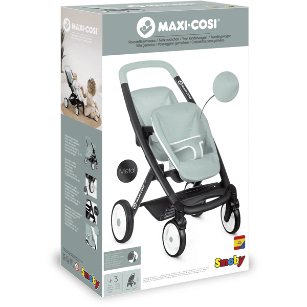 Poussette Bébé Smoby Confort 3 en 1 Gris - Poussette de poupée - Achat &  prix