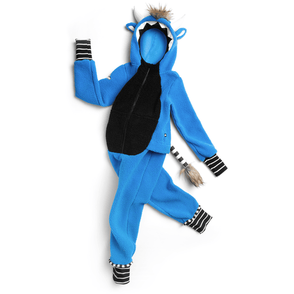 WeeDo Teddy Fleece Overall WILD THING Fleece Funwear blue