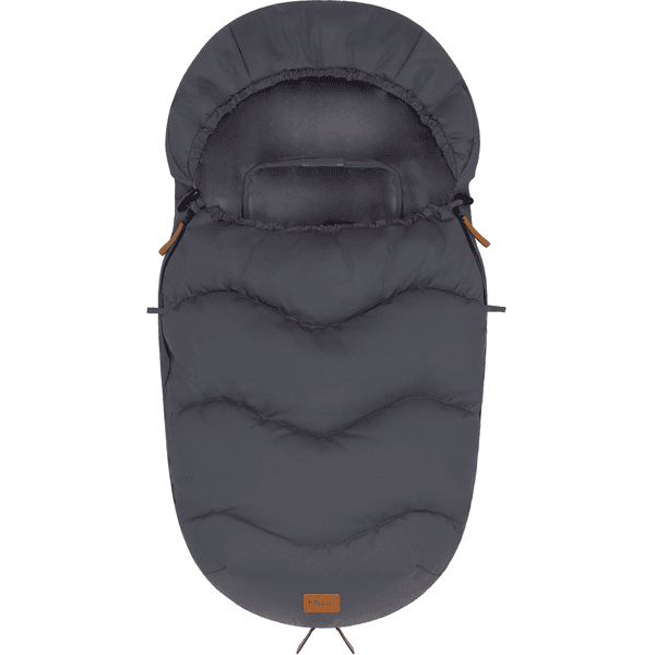 fillikid Winterfußsack Nuptse Samststoff grau