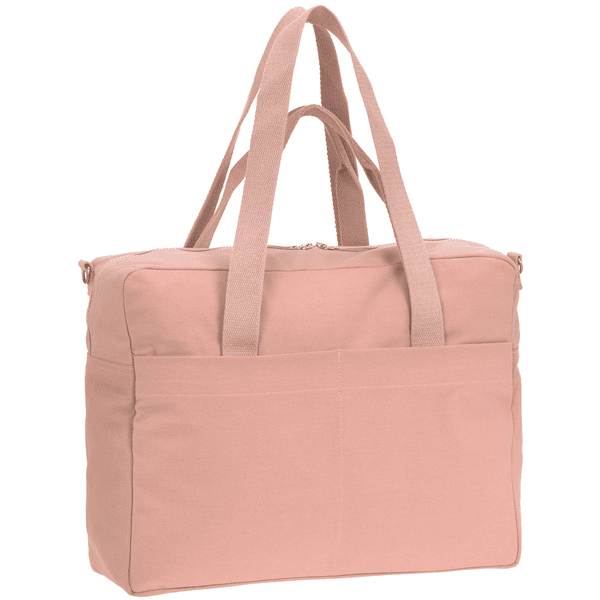 LÄSSIG Bleieveske Green Label Cotton Essential Bag rosa