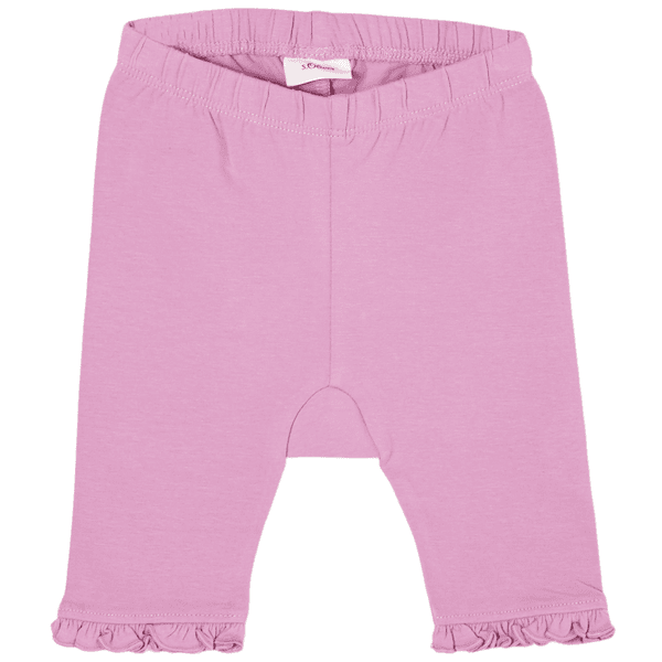 s. Oliver 3/4 leggings med volanger rosa