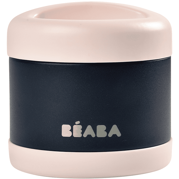 BEABA® Portionsbehälter aus Edelstahl 500 ml in baltic hellrosa/nachtblau