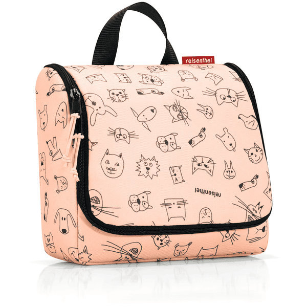 reisenthel® toiletbag kids cats and dogs roze

