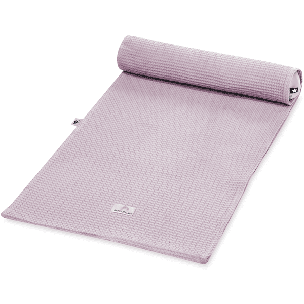 JULIUS ZÖLLNER Housse matelas à langer Loop Jacob piqué gaufré mauve 85x75 cm