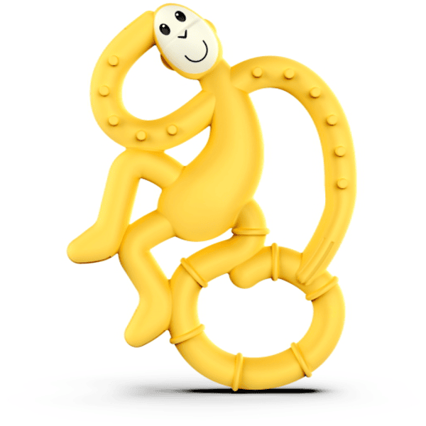  Matchstick Monkey  Kousací kroužek opička mini, žlutý