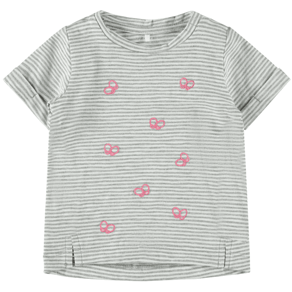 name it Girl s T-Shirt Fantasía Gris mélange