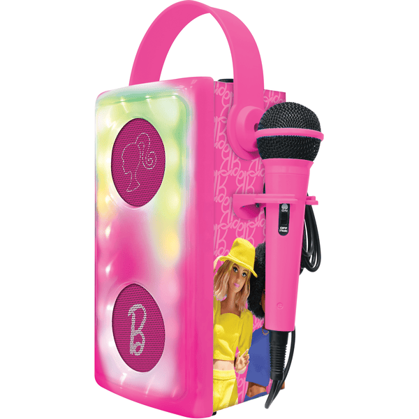 LEXIBOOK Altoparlante Bluetooth® di Barbie con microfono ed effetti luminosi