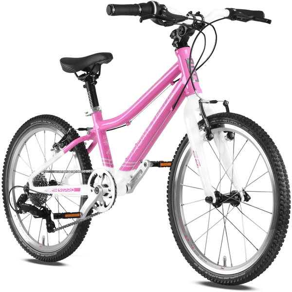 PROMETHEUS BICYCLES Dětské kolo PRO® 20 palců růžové bílé SHOCKING PINK