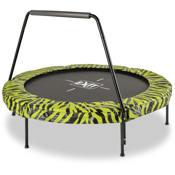 EXIT Tiggy junior trampoliini ohjaustangolla ø140 cm, musta / vihreä