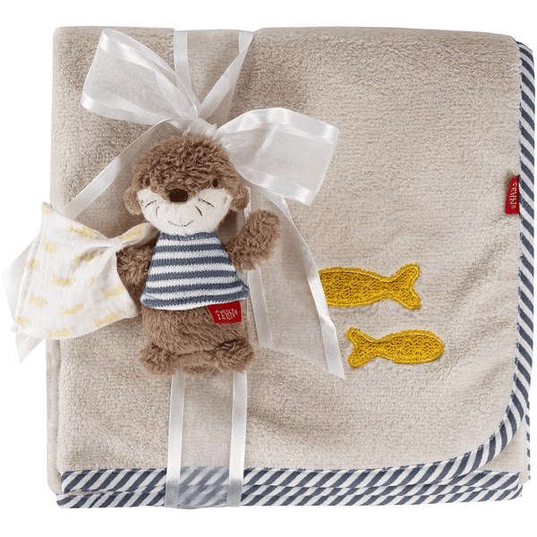 fehn® Plaid enfant loutre