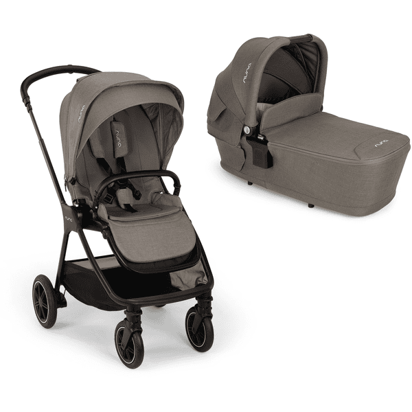 Nuna Kinderwagen Set Triv next inklusive Babywanne faltbar Lytl next Granite