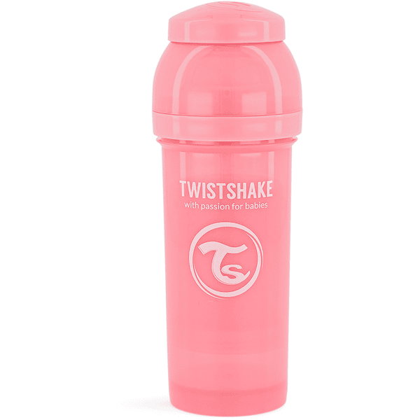 Twist shake Drikkeflaske antikolik 260 ml pastelrosa