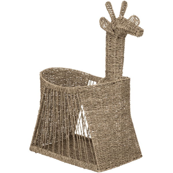 atmosphera for kids Panier de rangement jouets girafe jacinthe d'eau tressée 