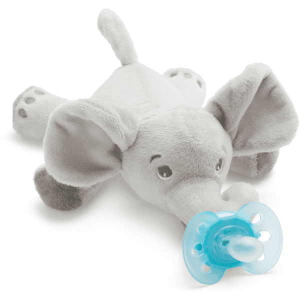 Philips  Avent  Chupete Peluche Ultra Soft SCF348/13 Elefante